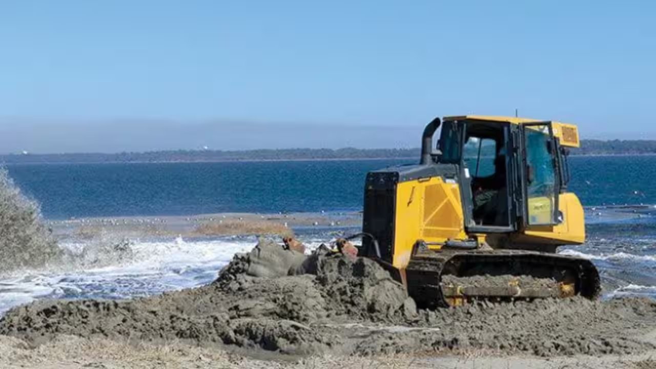 USACE Uses Dredged Sand to Restore Wells Island, March
