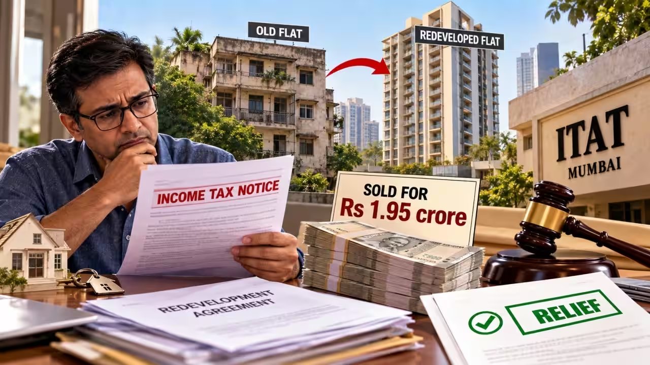 ITAT Grants Relief to Mumbai Homeowner After ₹1.95 Cr Redevelopment Sale