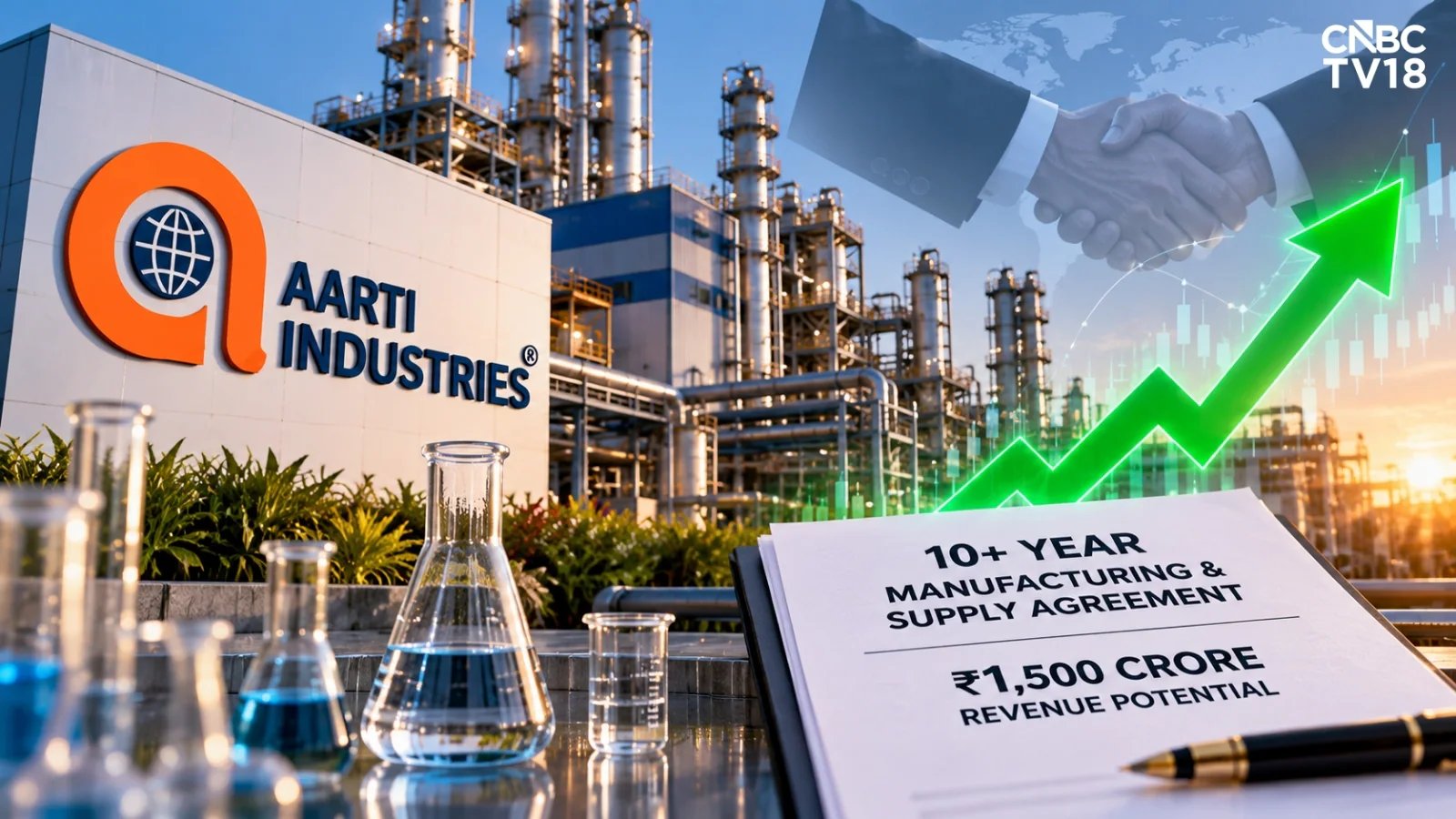 Aarti Industries Sees 5% Surge on ₹1,500 Crore Supply Deal