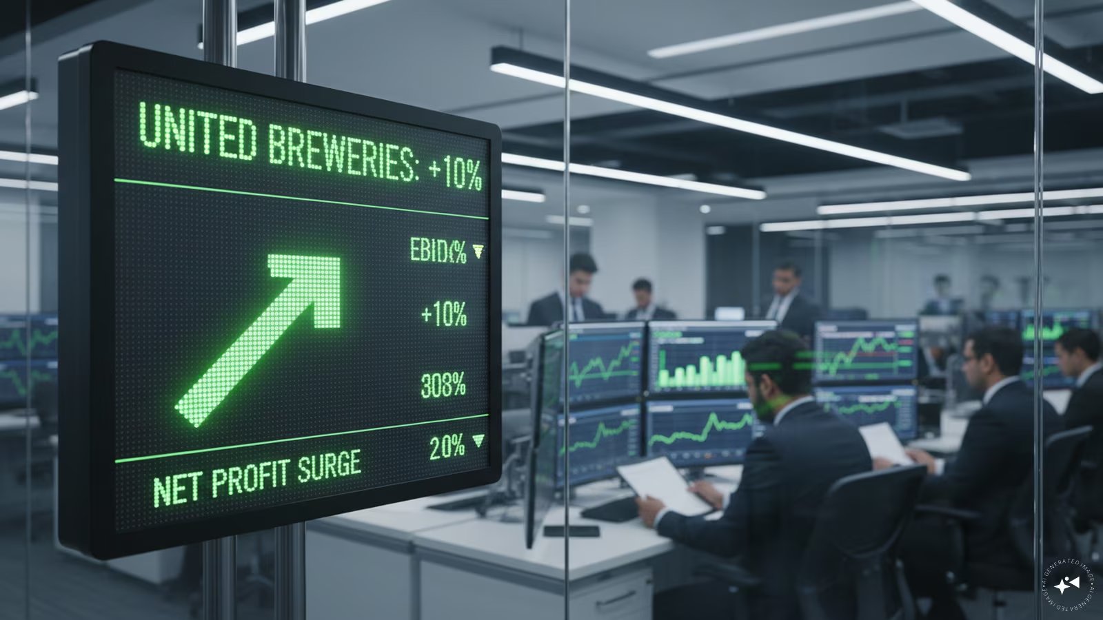 United Breweries Q2 EBITDA Surges to ₹260 Cr, Shares Rally 10%