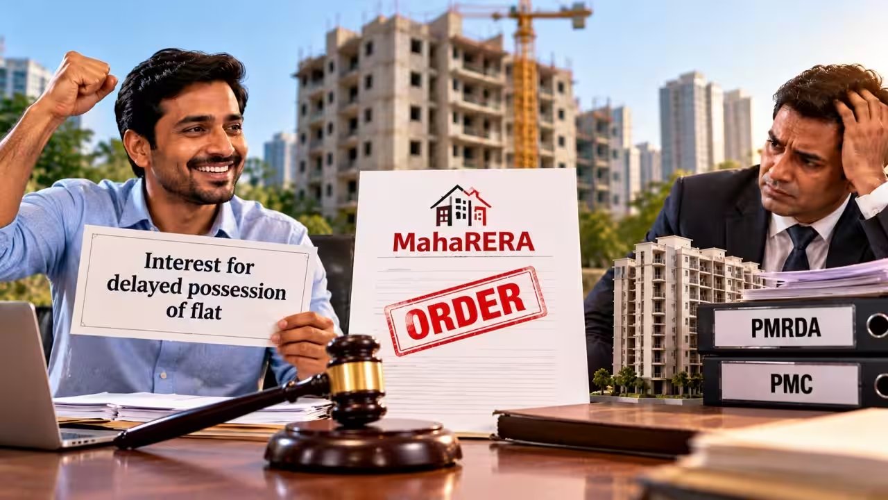 MahaRERA Orders Wagholi Builder to Pay Interest After Rs 39.15 Lakh Buyer Misses Possession