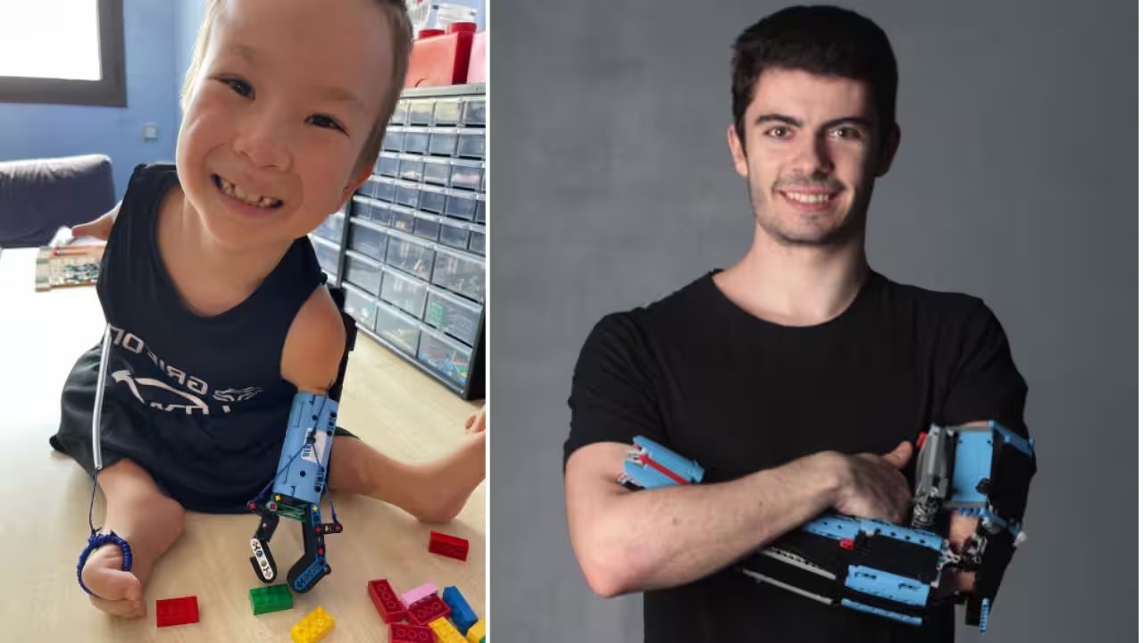 David Aguilar Builds First LEGO Prosthetic for 8-Year-Old Boy