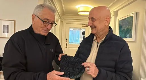 Anupam Kher Dined With Robert De Niro, Got a Signature Cap