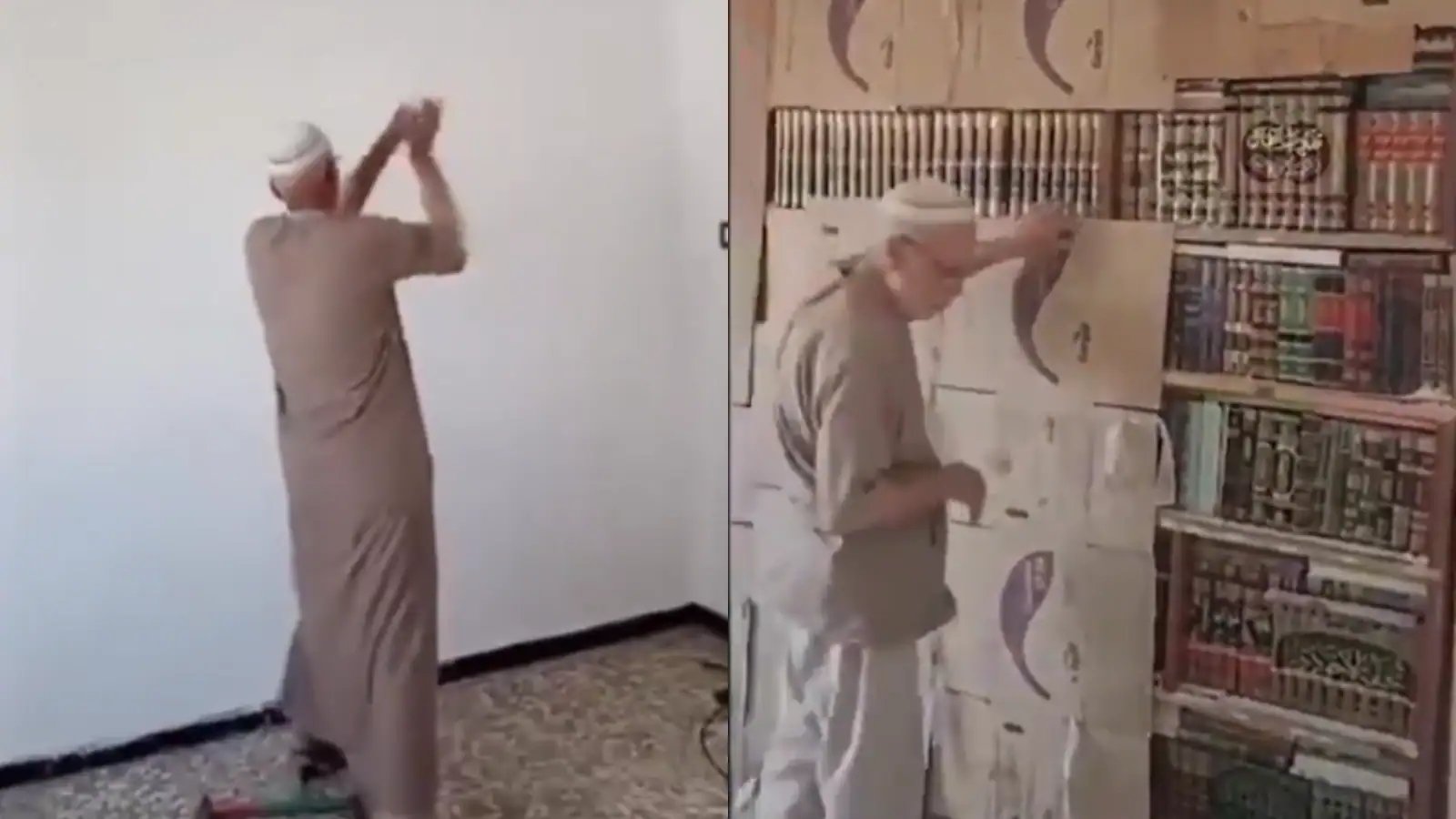 Abu Bilal Breaks 15-Year Wall in Homs, Recovers Hidden Library