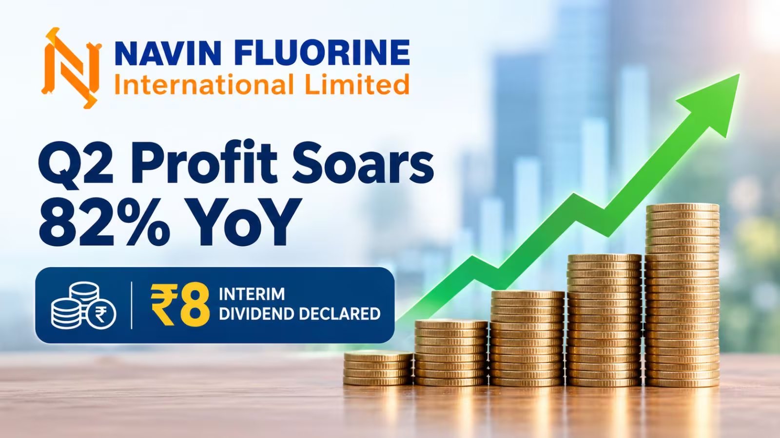Navin Fluorine Q2 Profit Soars 81.8%, Shares Rise 5.5%