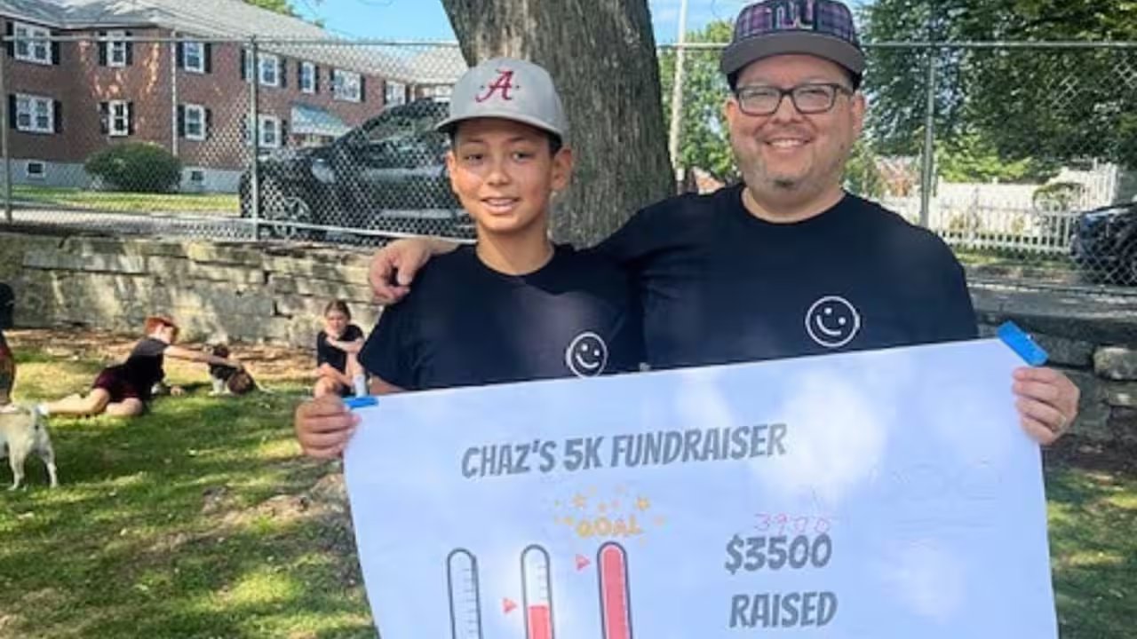 13-Year-Old Chaz Walks 5K With Herniated Disc, Raises $4,000 For Brain Tumor Research