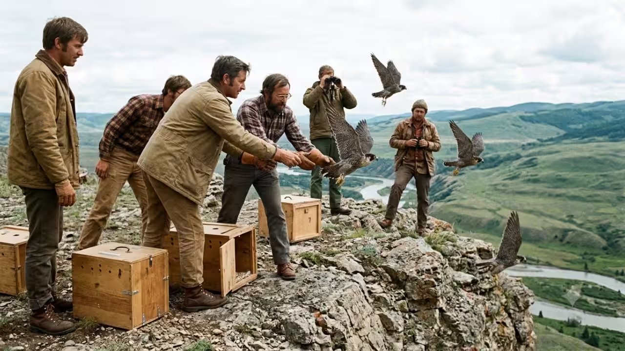 US Dels Peregrine Falcon From Endangered List After 6,000-Bird Release Program