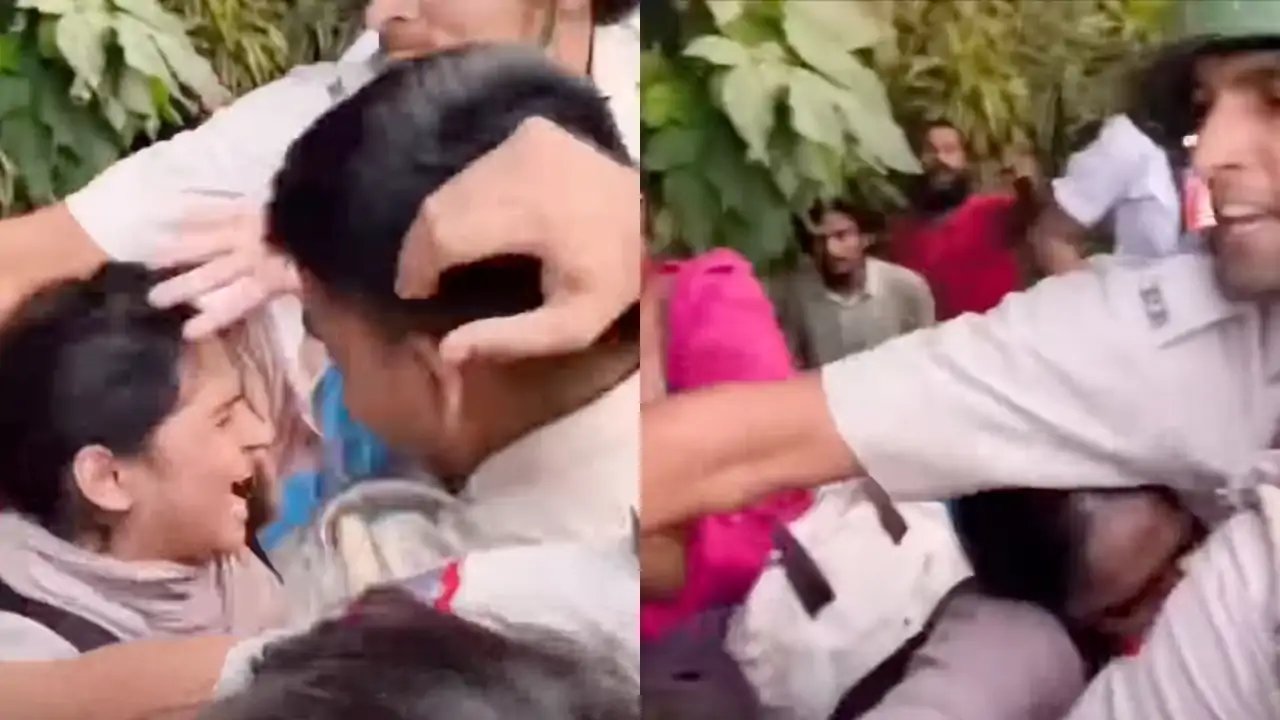 Police Drag Woman Protester at CJP Rally Against Gyanesh Kumar, Supreme Court Order Breached