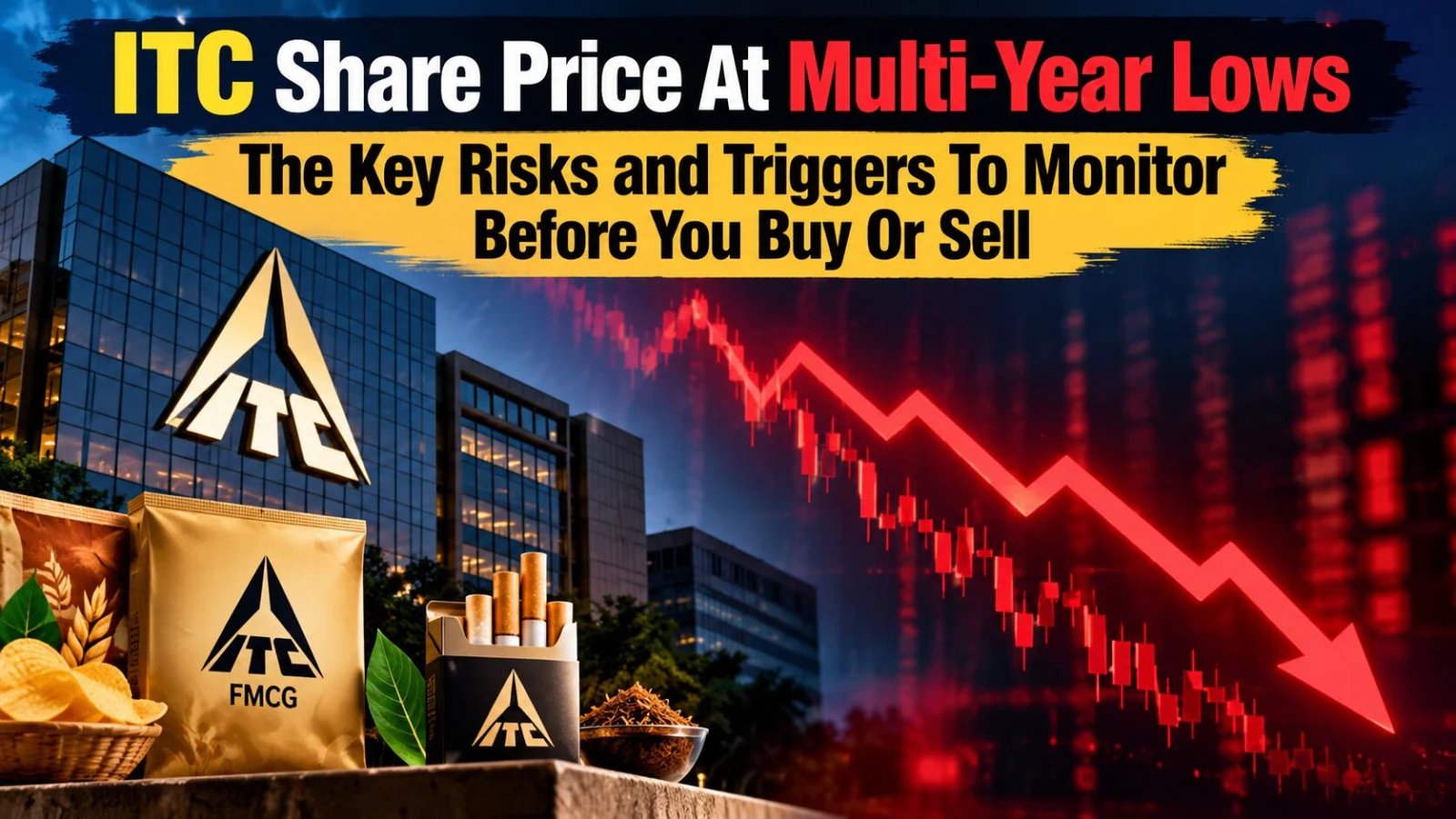 ITC Shares Crash 50% to 2017 Lows as Analysts Slash FY27 EPS Estimates