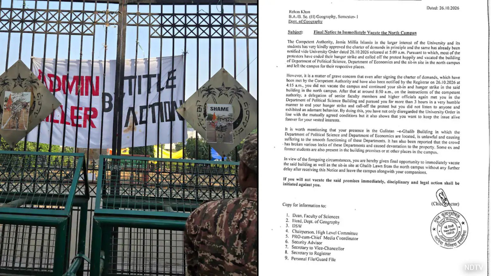 Jamia Students Demand Union Elections; University Issues Final Eviction Notice