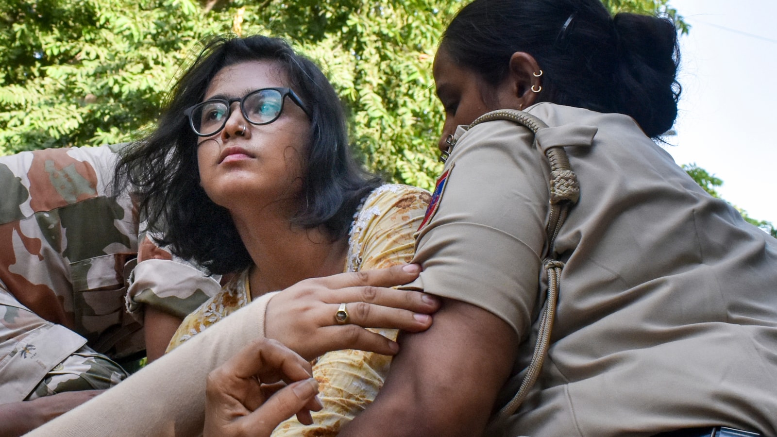Neha Bora Released After Protest Detention, Police Strip Phone and Bag at Narela Station