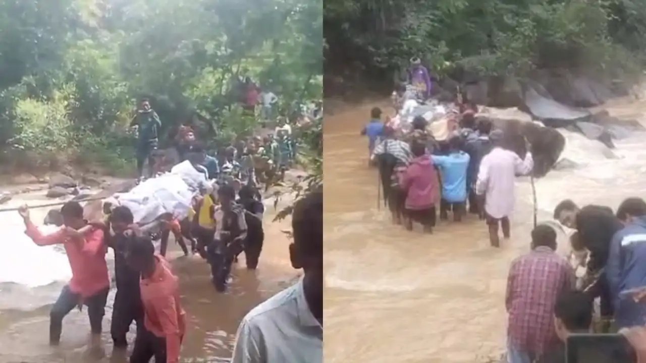 Odisha Villagers Cross Swollen Basuki River to Cremate Woman, Demand Bridge