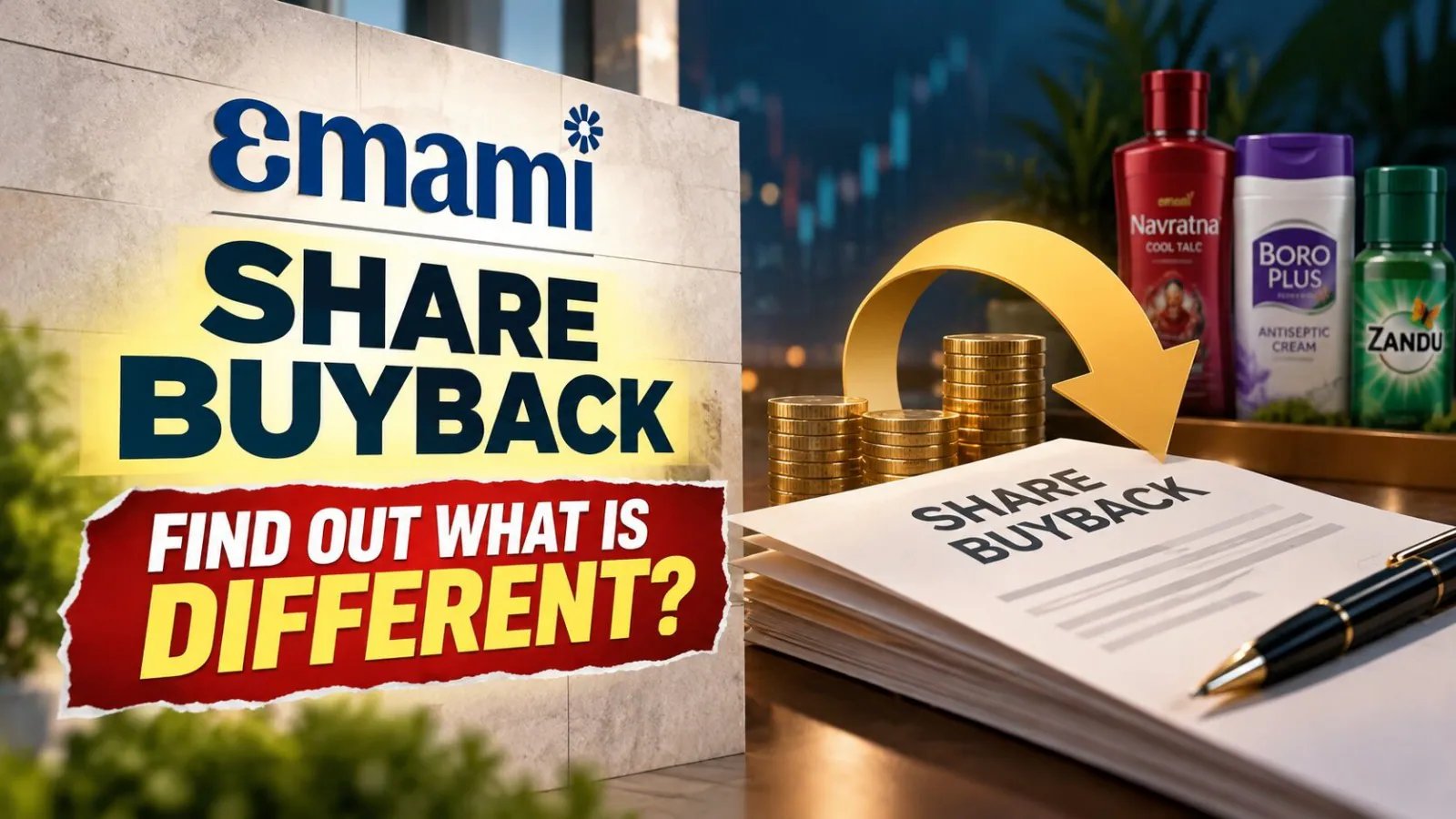 Emami Approves ₹282 Crore Buyback, Targets ₹475 Max Price