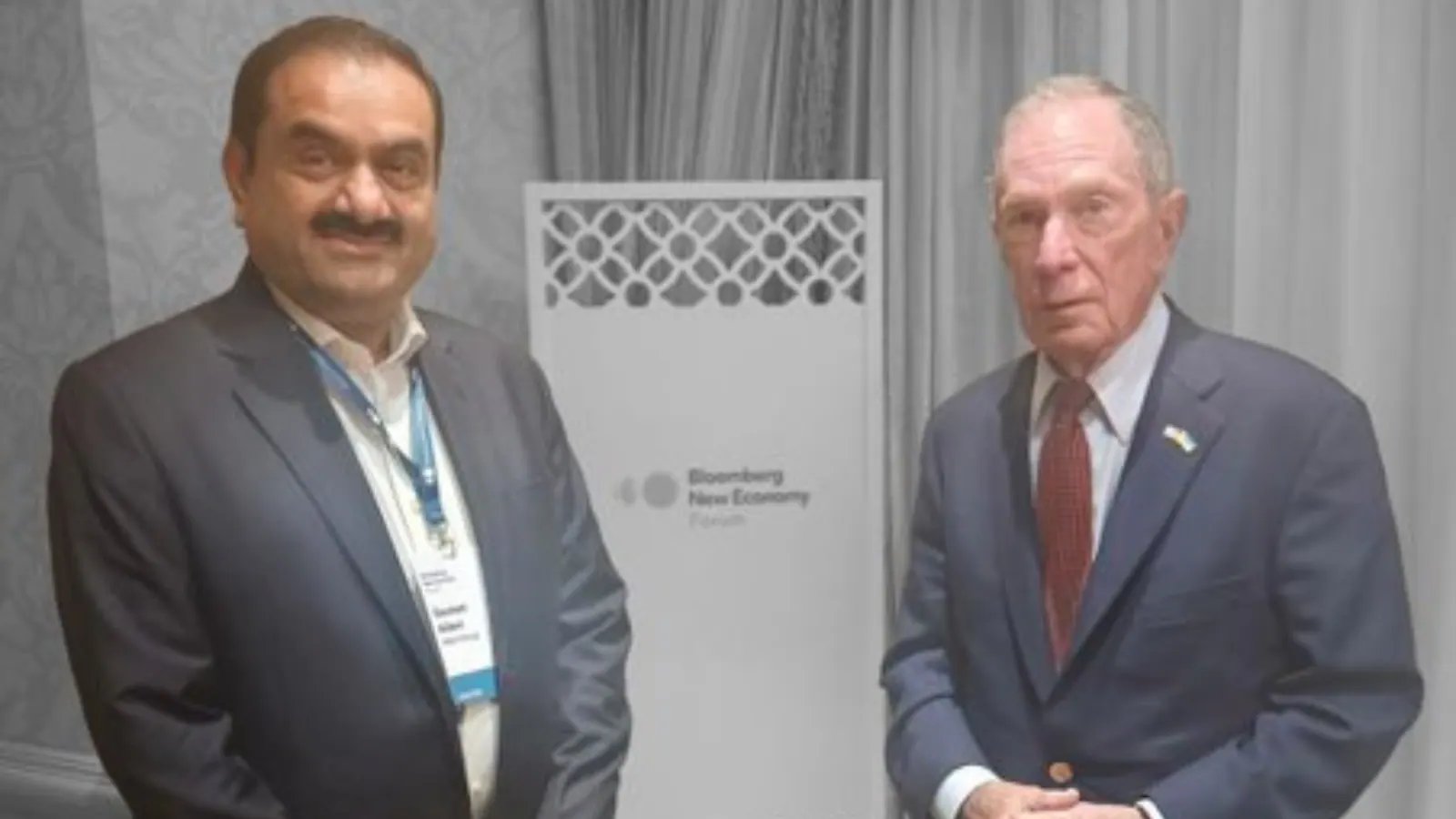 Gautam Adani Meets Mike Bloomberg to Drive Energy Transition at New Delhi Forum