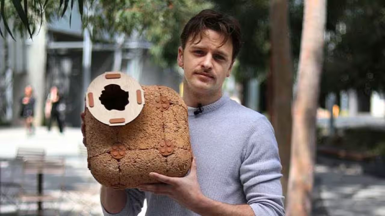 Xavier Earls Launches Hempcrete Bush Cradle to Shelter Ringtail Possums