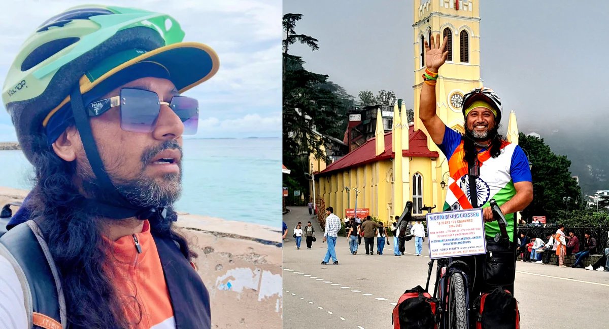 Cyclist Somen Debnath Completes 200,000‑km Tour of 191 Countries, Drives HIV Awareness