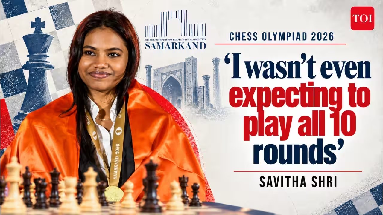 Savitha Shri Baskar Scores 9/10 to Win India's First Chess Olympiad Individual Gold