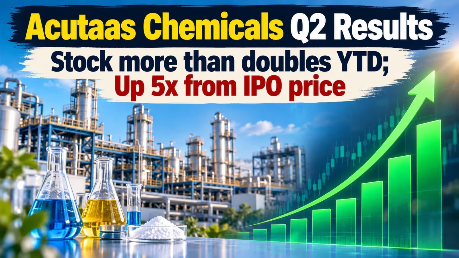 Acutaas Chemicals Q2 EBITDA Surges 86%, Shares Rally 12%