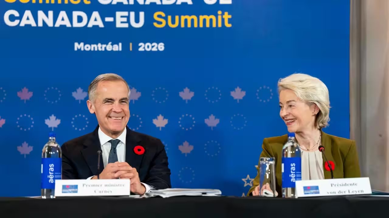 Carney, von der Leyen Pitch Canada‑EU Associate Membership as Trump Trade War Escalates