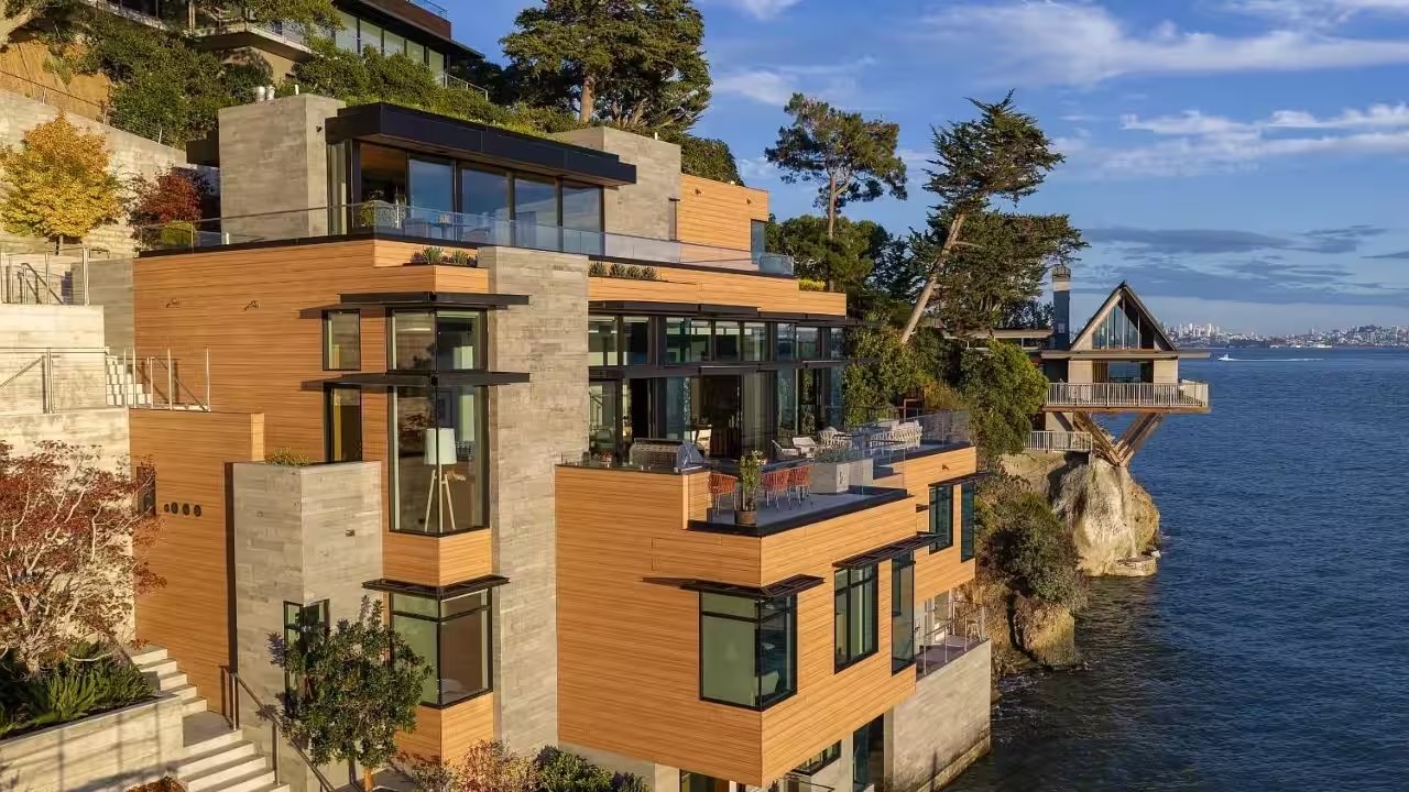 Belvedere Waterfront Mansion Lists for $32 Million Months After Completion