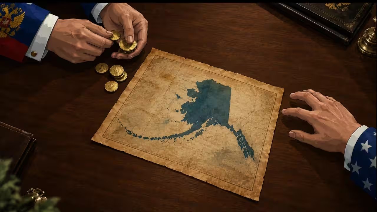 Russia Sells Alaska for $7.2 m in 1867, Securing U.S. Far North Against Moscow