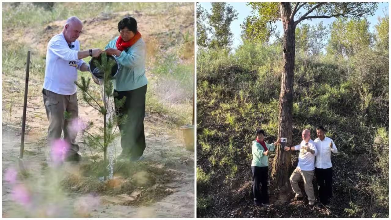 Ronald Sakolsky Donates $5,000, Spearheads 50,000‑Tree Plantation in China’s Desert