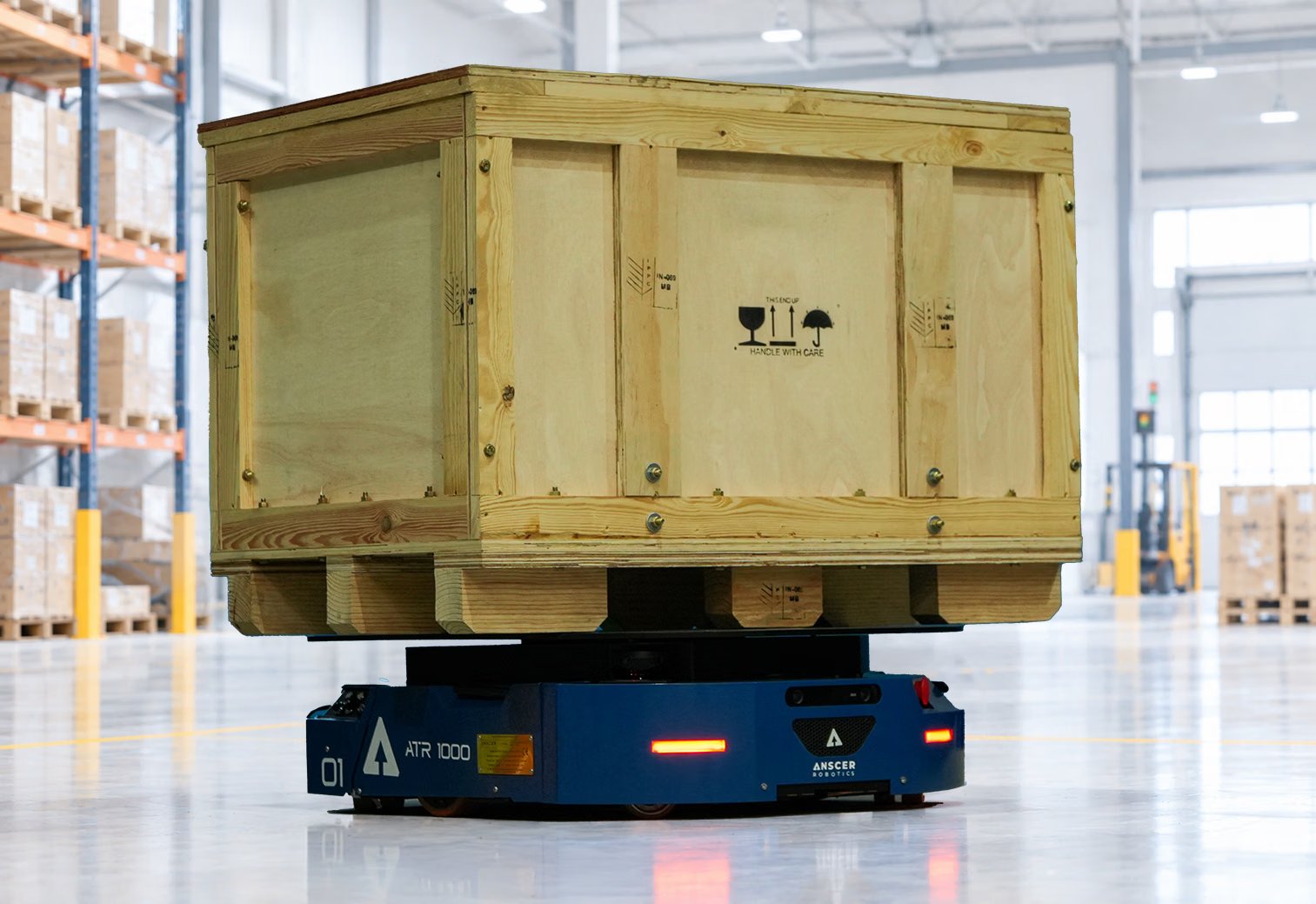 ANSCER ATR 1000 Robot Lifts 1,000 kg With 360-Degree Rotation