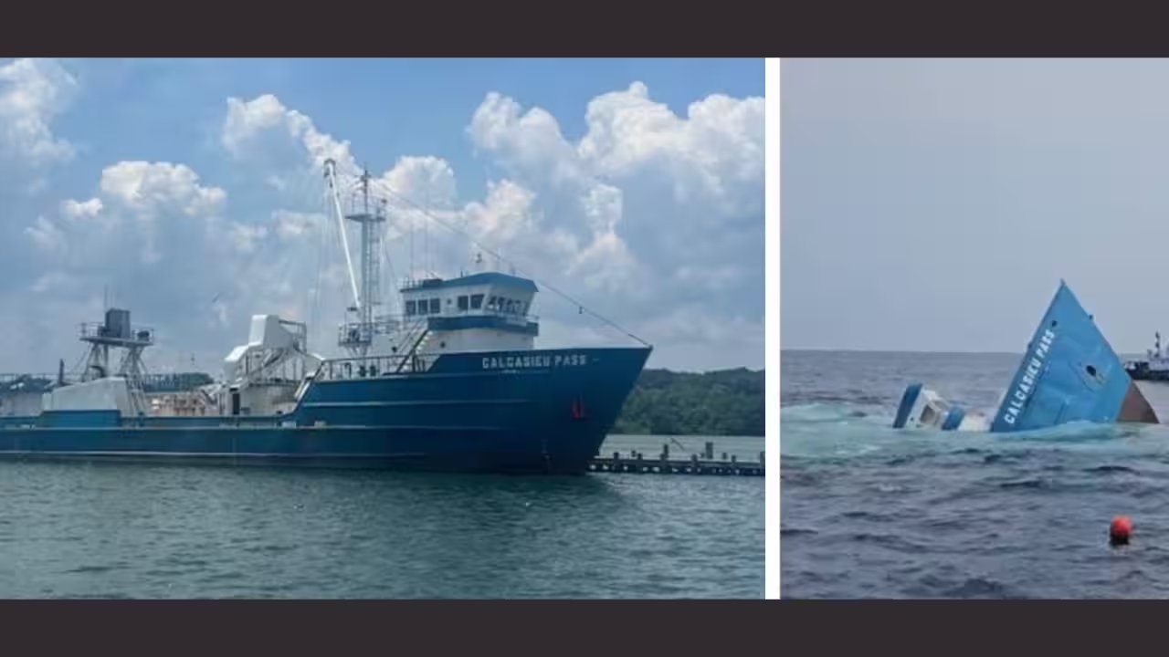 Delaware Sinks 180‑Foot F/V Calcasieu Pass as Artificial Reef on August 12