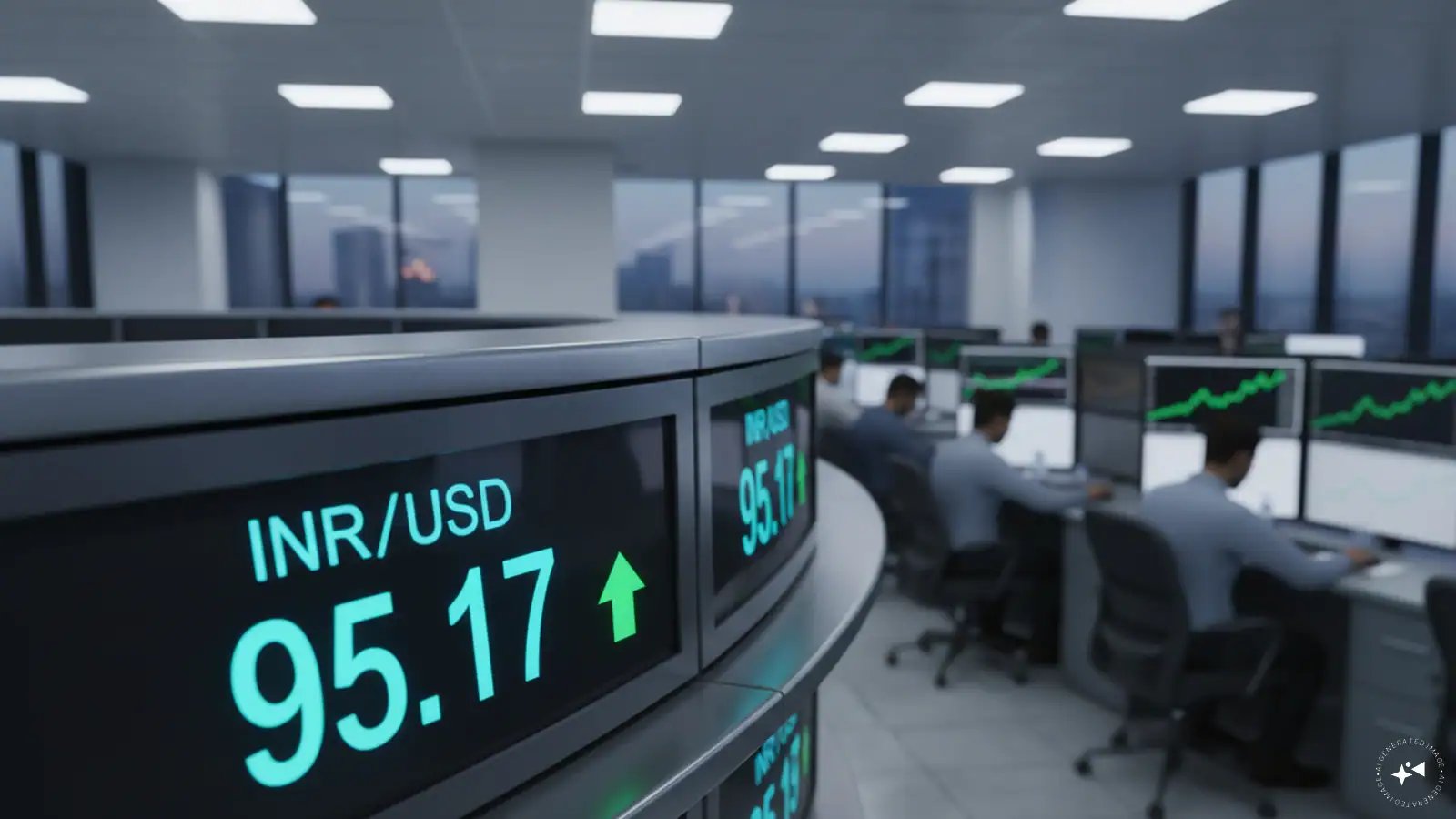 RBI’s Dollar Sale Pushes Rupee Up 60 Paise to 95.17, Markets Watch