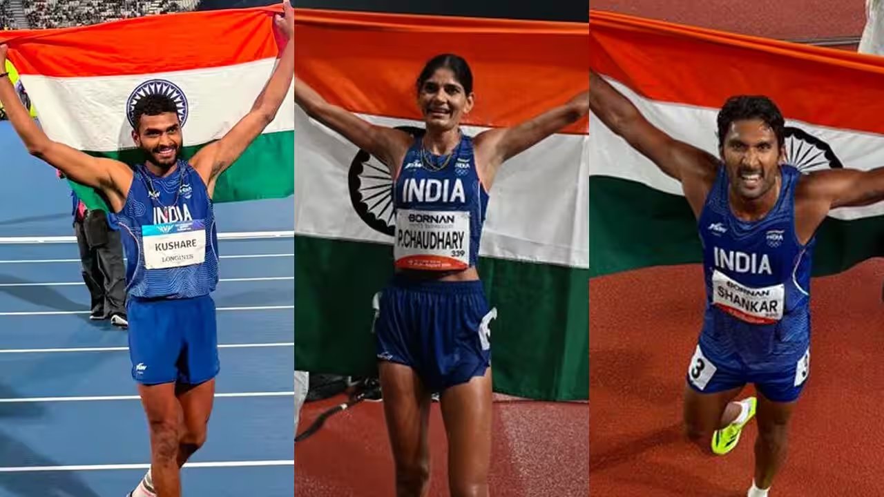 Parul Chaudhary Breaks National Record, Wins Bronze in 3000m Steeplechase (9:08.67)