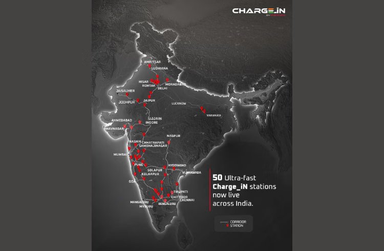 Mahindra Charge_iN 180 kW Fast Chargers Reach 50 Stations Nationwide