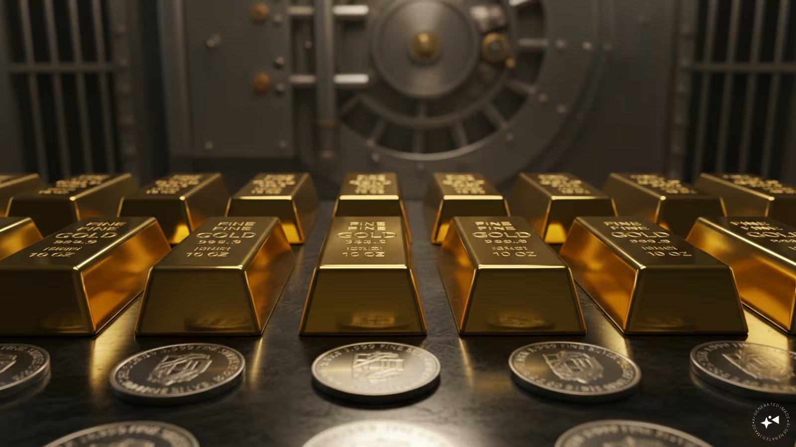 Gold Hits $4,177, Silver $57 as Fed Inflation Fears Weigh on Precious Metals