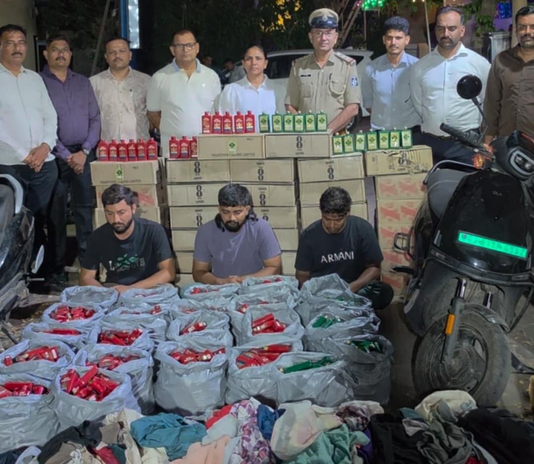 Ahmedabad Police Seize 2,736 Smuggled Liquor Bottles Worth ₹7.7 Lakh From GHBC Apartment