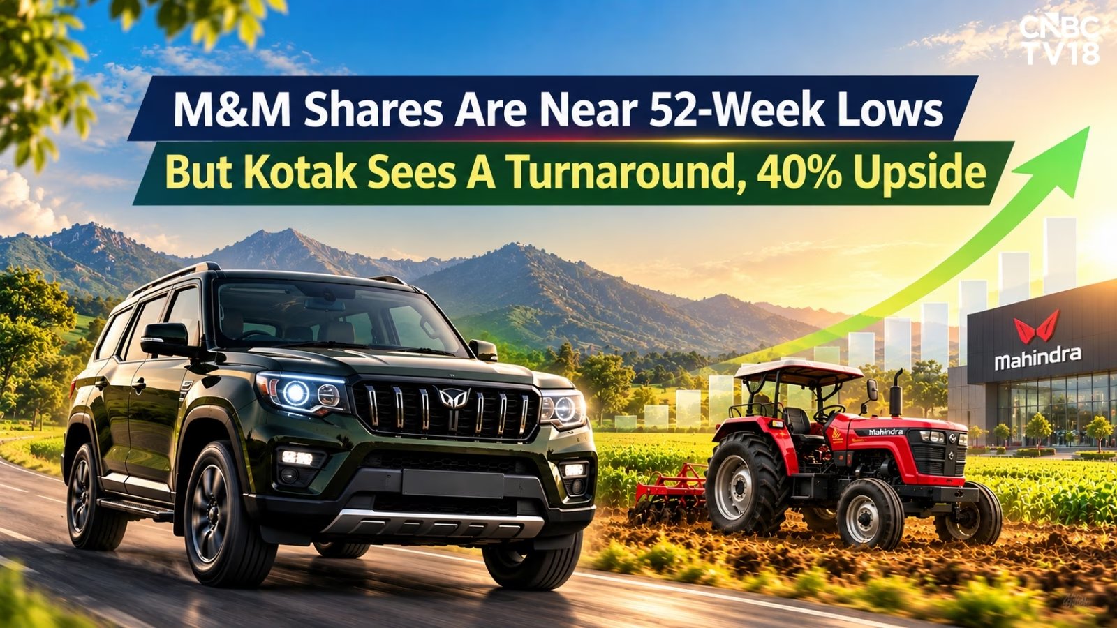 Mahindra & Mahindra Shares Slip 1%, Kotak Cuts Target to ₹4,000