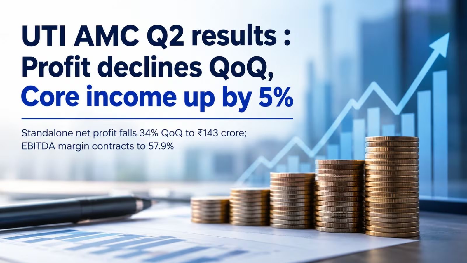 UTI AMC Q2 Profit Slides 34% to ₹143 Cr, Shares Drop 3%