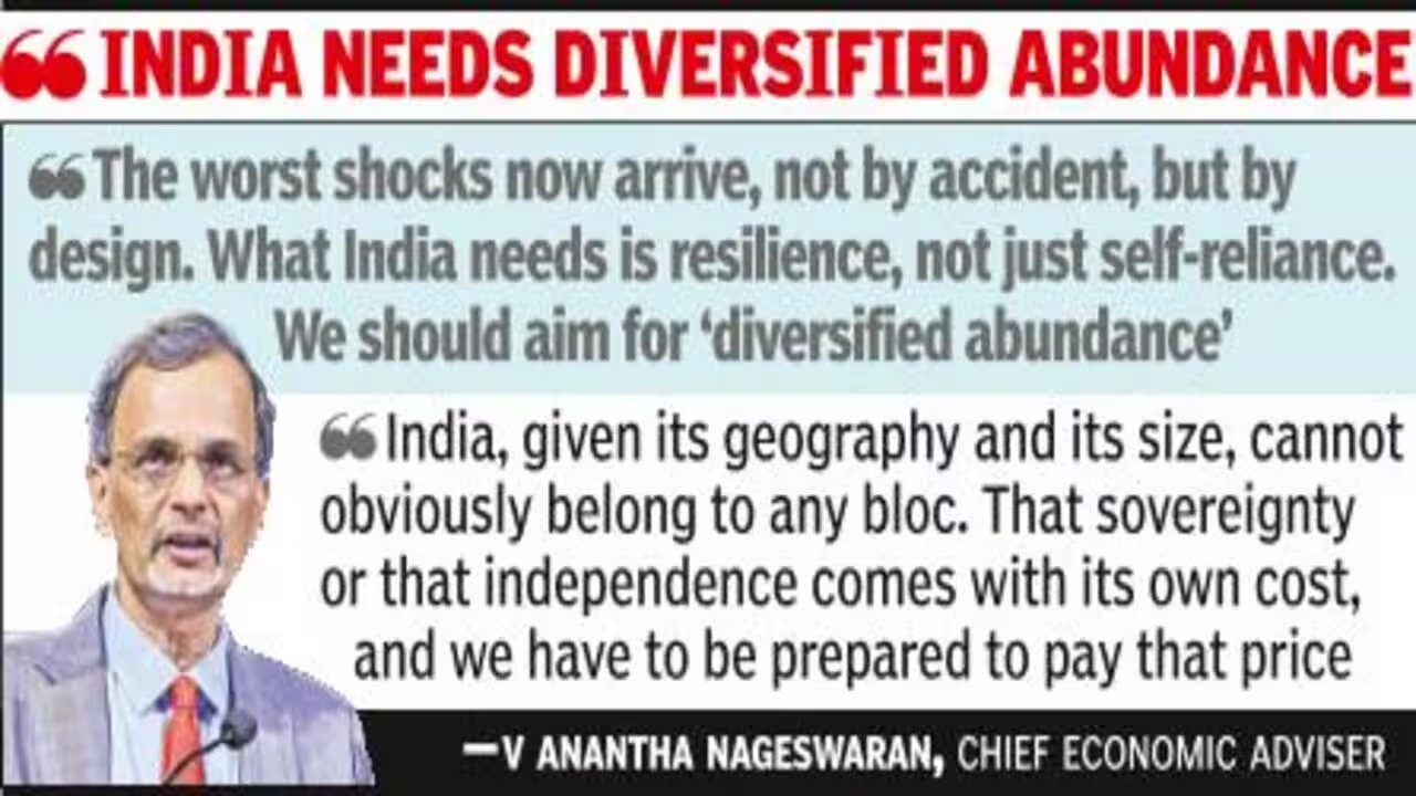 Nageswaran warns India of 30% crude price jump, threatens trade shocks