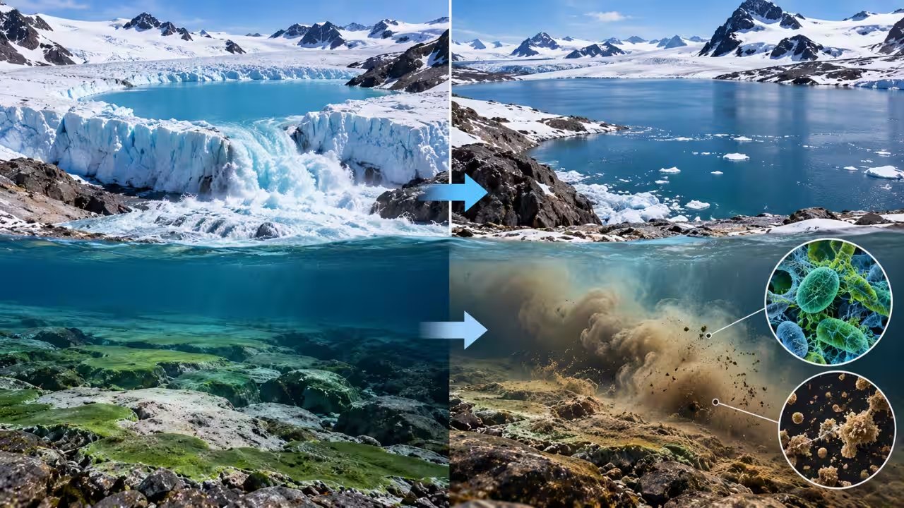 Lake Untersee Jumps 2 Metres After 17.5‑Million‑Cubic‑Metre Flood, Altering Carbon Cycle