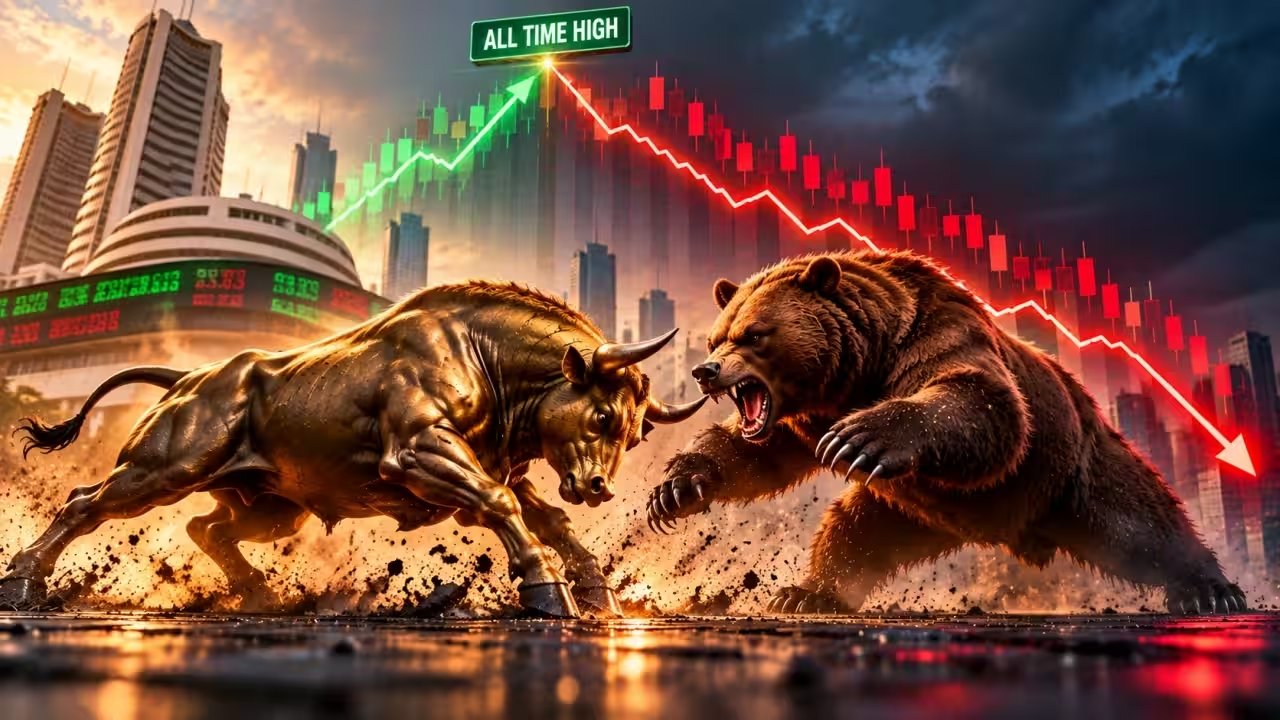 Sensex Falls 13.91% to 73,895.74, P/E Slumps to 19.8x