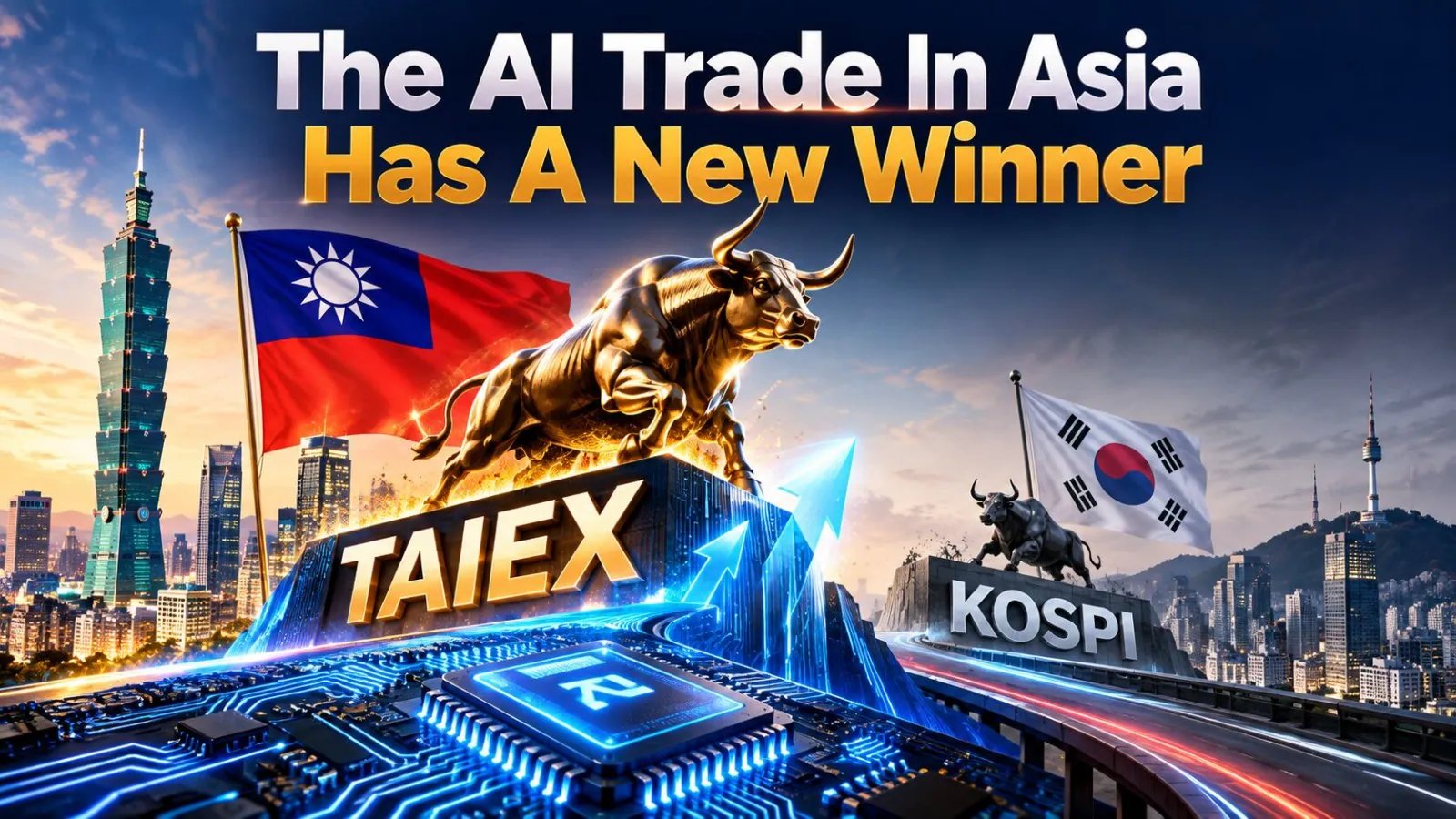 Taiex Dethrones KOSPI as Asia's Top AI Gainer With 72% YTD Rally