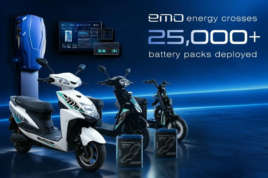 EMO Energy Deploys 25,000 Battery Packs, Powering 126.9 Mn km of EV Travel