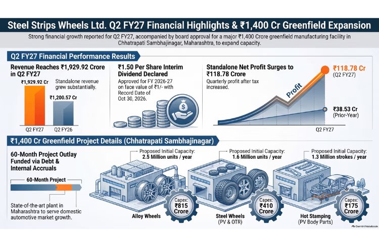 Steel Strips Wheels Posts ₹116.95 Crore Profit, Boosts Wheel Supply for Indian Automakers