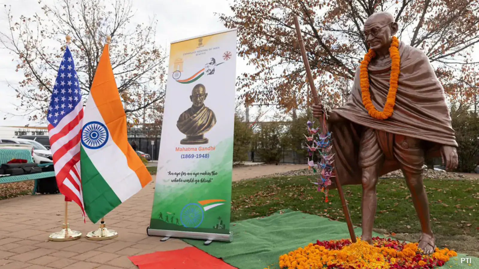 North Dakota Unveils First Life-Size Mahatma Gandhi Statue in Bismarck on 29 October 2026