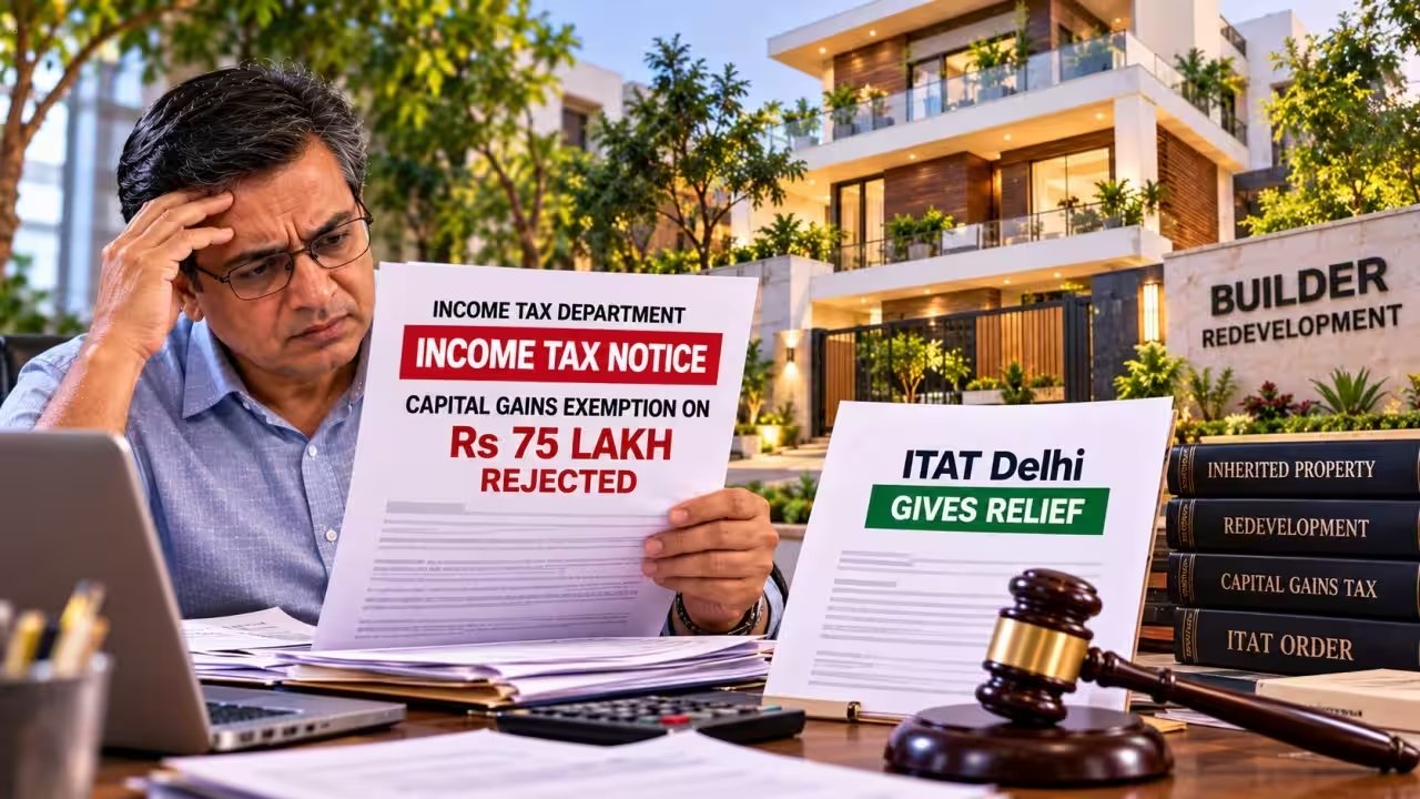 Delhi ITAT Grants Rs 75 Lakh Redevelopment Exemption to Former Landowner