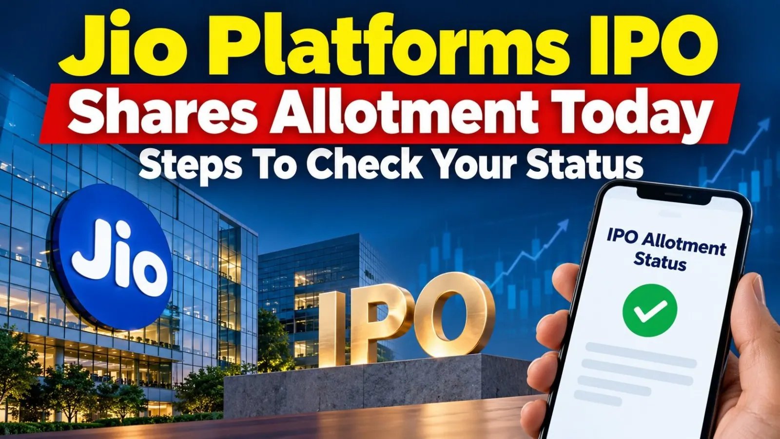 Jio Platforms IPO Subs 22.19x, Valued at ₹10.3 Lakh Cr