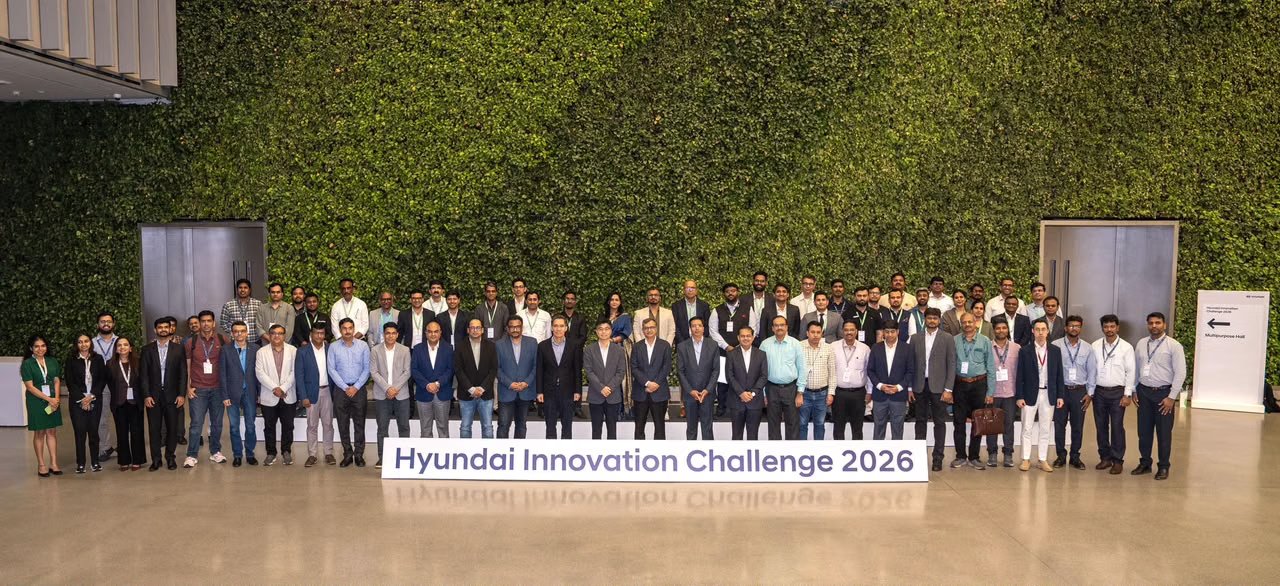 Hyundai Motor India Shortlists 16 Startups From 980 Applications, Paving Way for Next‑Gen Mobility Tech