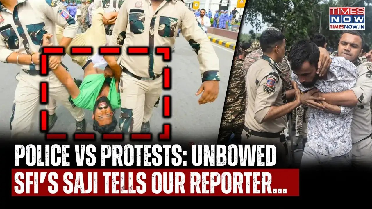SFI Chief Adarsh Saji Accuses Delhi Police of Assault During Jantar Mantar Protest, Sunday