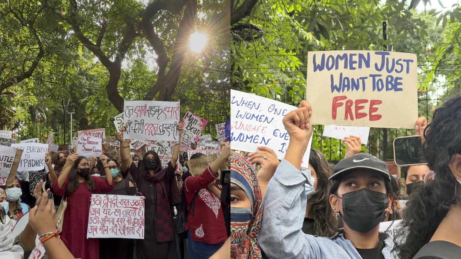 Kamla Nehru, Gargi Students March After Aastha Kunj Park Gang-Rape