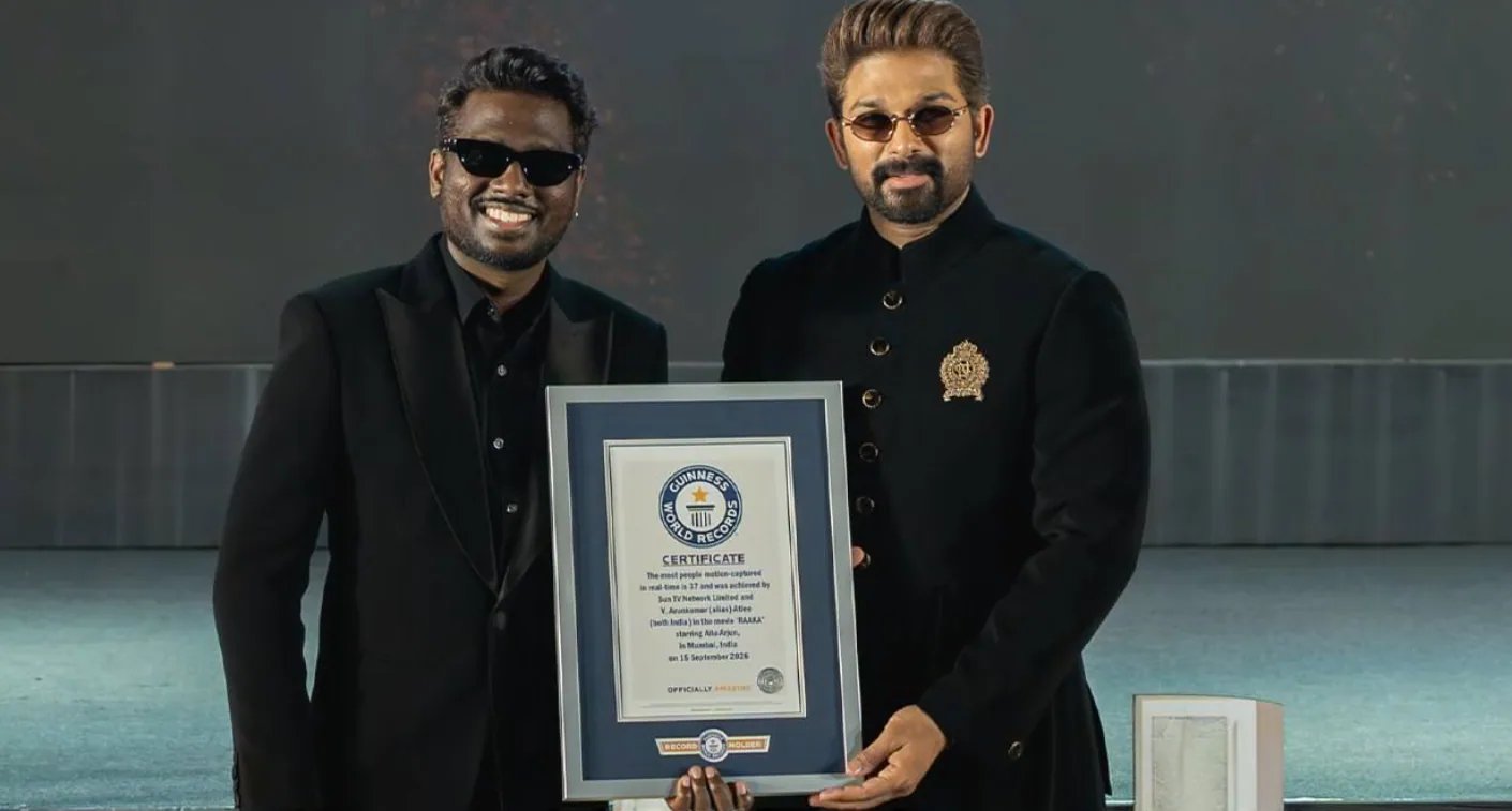 Allu Arjun & Atlee's Raaka Sets Guinness Record for 37 Real‑Time Motion‑Capture Cast Before Release