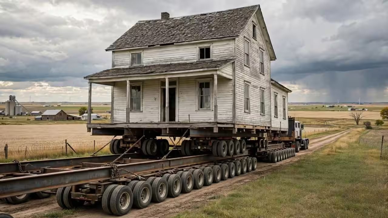 JaSondra Schmidt Moves 112‑Year‑Old House to Family Farm for $380,000