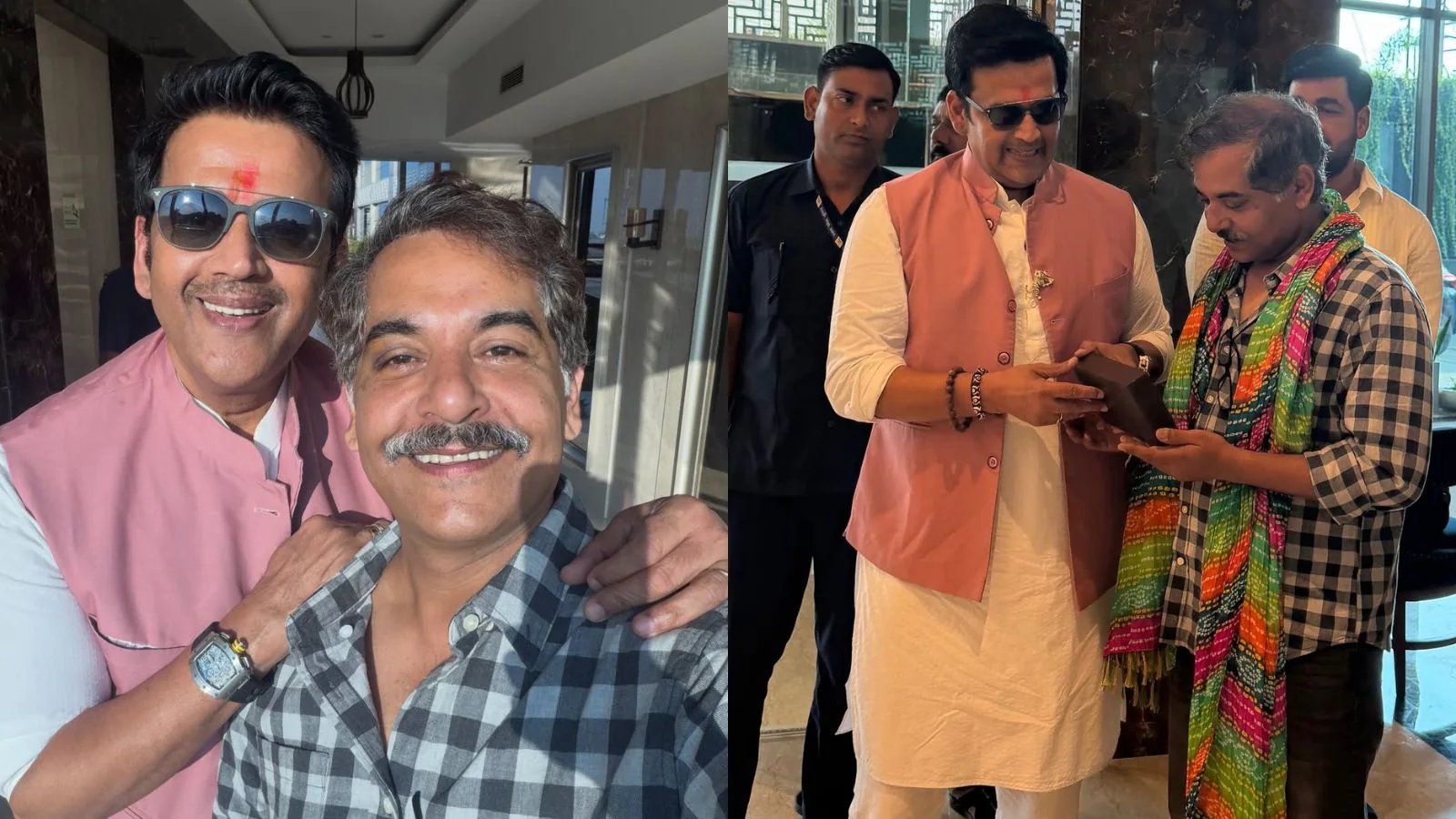 Gaurav Gera Meets Ravi Kishan at Gorakhnath Mandir, Fans React
